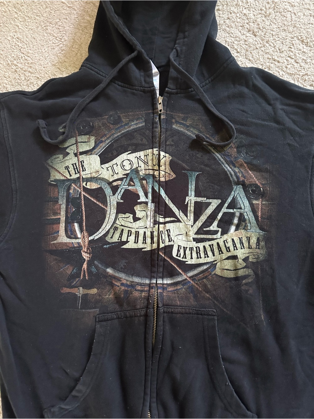 The Tony Danza Tapdsnce Extravaganza — Vintage Zip-Up  Band Hoodie